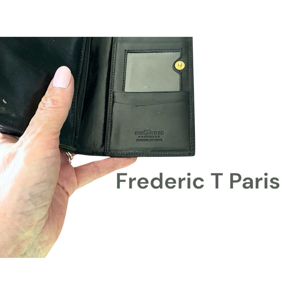 Frederic T Paris Black Multi Compartment Wallet